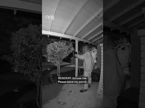 Two-Way Talk in action 📢 Judy told him to leave her porch after receiving a Motion Alert at 1:30 AM.