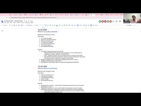 WG AI Gateway Meeting for 2026-06-25