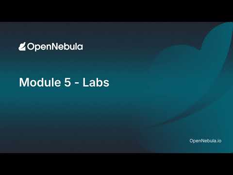 OpenNebula Certified Practitioner | Module 5 Lab: Creating a Virtual Network Reservation