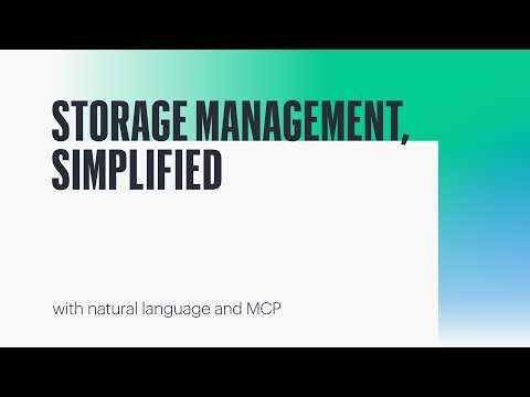 Storage management simplified with natural language and MCP