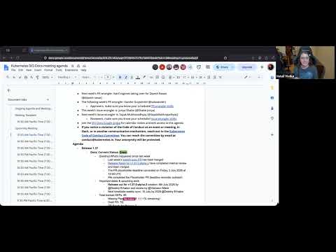 [SIG Docs] Bi-Weekly Community Meeting for 2026-07-07T17:27:24Z.mp4