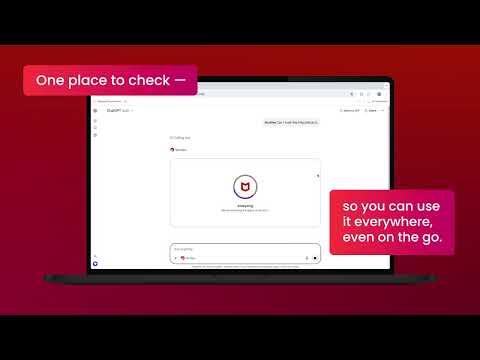 Now Available: Use ChatGPT with McAfee to Spot Scams Faster
