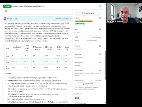WG Checkpoint Restore Meeting for 2026-07-01