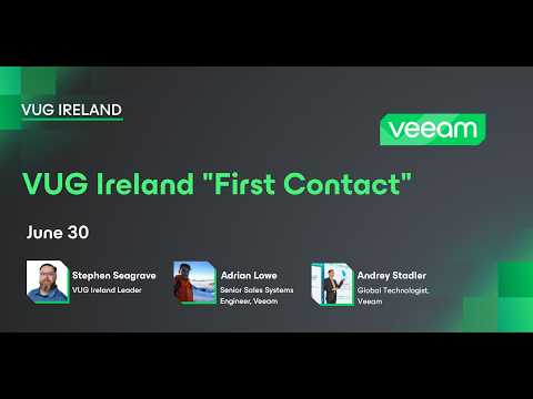 Veeam User Group Ireland – Hypervisors, Veeam Certifications & VBR version 13.1
