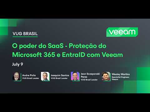 Proteção do Microsoft 365 e EntraID com Veeam