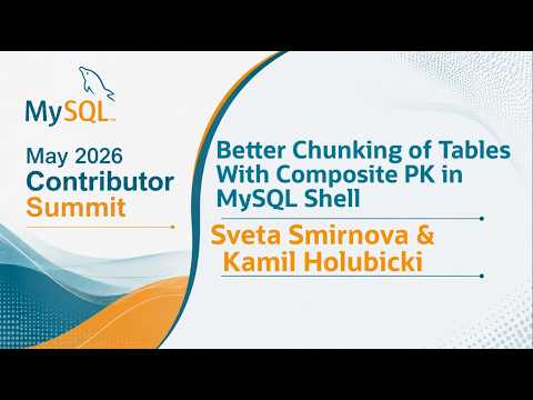 Provide a better way for chunking a dump of tables with composite primary key in MySQL Shell