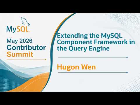 Extending the MySQL Component Framework into the Query Engine