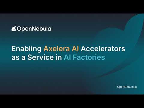Enabling Axelera AI Accelerators as a Service in Sovereign AI Factories