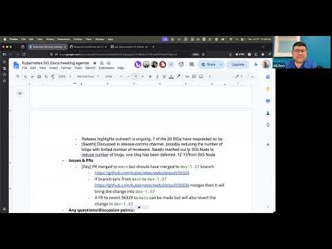 [SIG Docs] Bi-Weekly Community Meeting for 2026-07-21T17:16:25Z.mp4