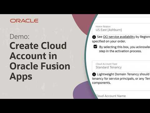How to Activate an Oracle Fusion Applications Subscription and Create a Cloud Account