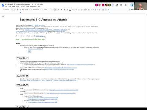 SIG Autoscaling Weekly SIG Meeting for 2026-07-23T15:00:21Z.mp4