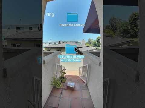 Meet Ring Peephole Cam 2K! Renter-friendly installation and replaces peephole with Retinal 2K video.