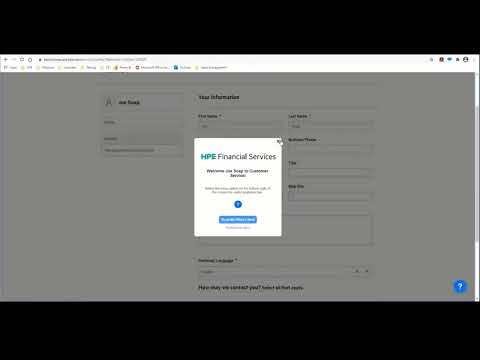 HPE Technomics portal – registration