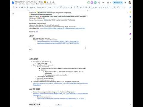 Multi-Network Meeting for 2026-07-07