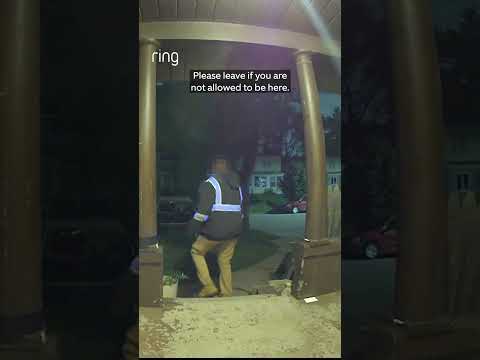 This trespasser was deterred by Ring Active Warning.