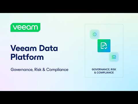 Audit-Ready Documentation, Generated Before the Audit Starts | Veeam Data Platform
