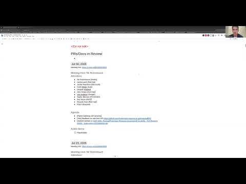 WG AI Gateway Meeting for 2026-07-30