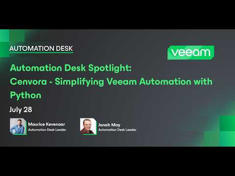 Cenvora – Simplifying Veeam Automation with Python