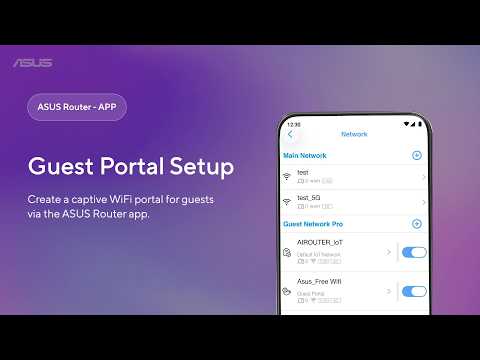 How to Setup Guest Portal on ASUS Router app | ASUS SUPPORT