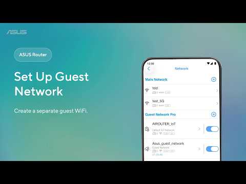 How to Set Up Guest Network on ASUS Router app | ASUS SUPPORT