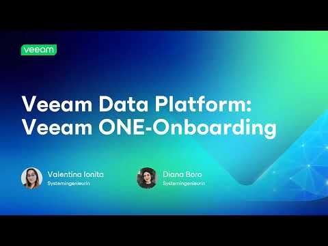 [Webinar auf Deutsch] Veeam Data Platform: Onboarding: Veeam ONE