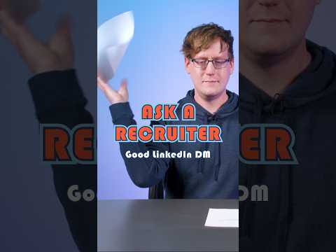 Here’s what a good LinkedIn message to a recruiter could look like
