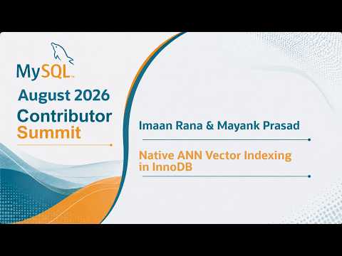 Native ANN Vector Indexing in InnoDB