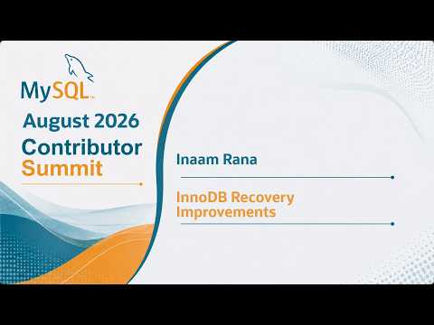 InnoDB Recovery Improvements