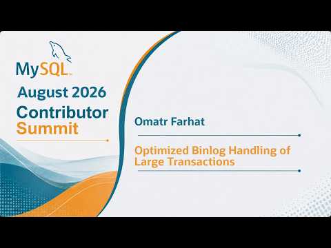 Optimized Binlog Handling of Large Transactions