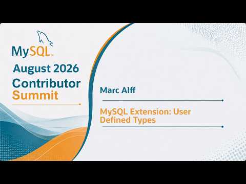 MySQL Extensions: User Defined Types