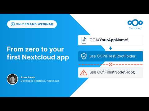 Building your first Nextcloud app (beginner workshop)