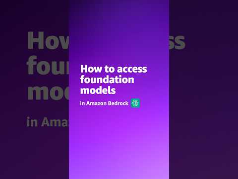 How to access foundation models in Amazon Bedrock