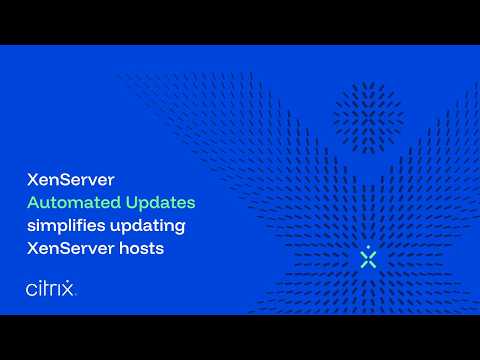 XenServer Automated Updates simplifies updating XenServer hosts