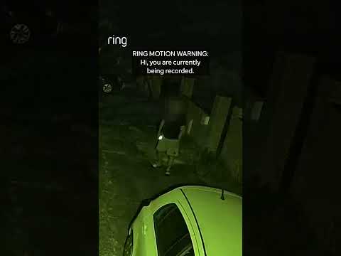 A stranger began to approach this vehicle, but they were deterred by Ring’s Motion Warning 🛑