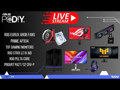 ASUS PCDIY Hardware Show #131 – ROG EUROX fans, STRIX LC IV AIO, PRIME AP304, PA279CRV-P