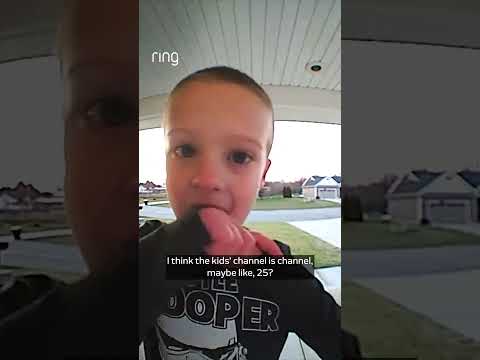 Grayson had an urgent question for Dad while his mom was across the street