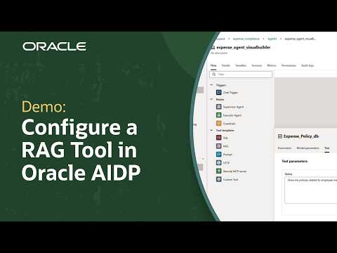 How to Configure and Test a RAG Tool in Oracle AI Data Platform
