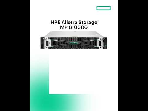 Scale Smarter with HPE Alletra Storage MP B10000