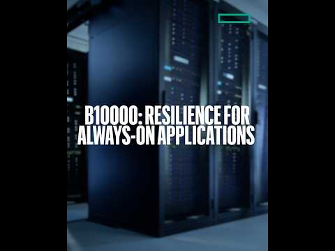 Built for Always-On Resilience: HPE Alletra Storage MP B10000