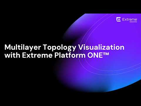 Multilayer Topology Visualization with Extreme Platform ONE™