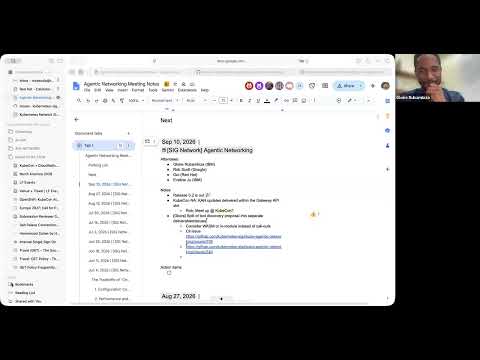 SIG Network Meeting for 2026-09-10