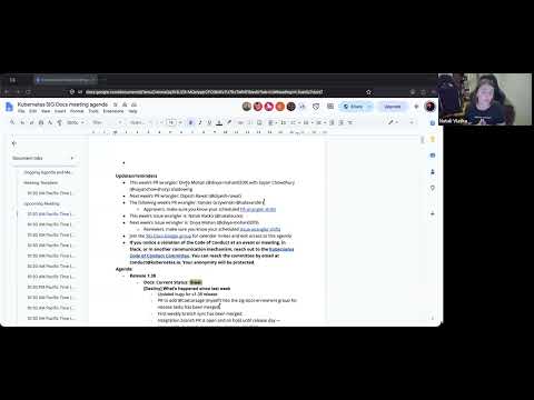 [SIG Docs] Bi-Weekly Community Meeting for 2026-09-15T17:26:00Z.mp4