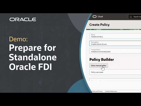 How to Set Up Prerequisites for Standalone Oracle Fusion Data Intelligence