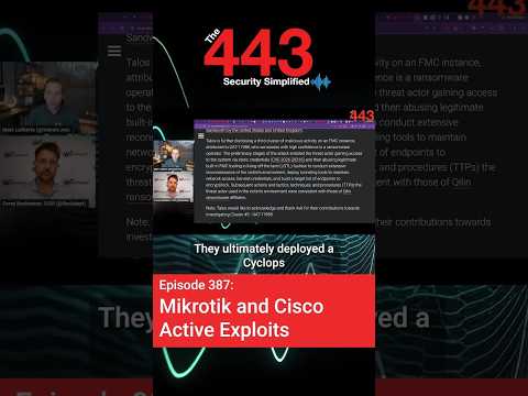 Mikrotik and Cisco Active Exploits