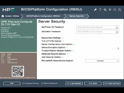 Configuring Server Configuration Lock using UEFI System Utilities