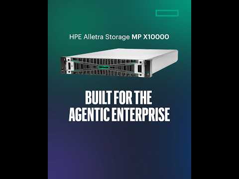 Accelerate AI with HPE Alletra Storage MP X10000
