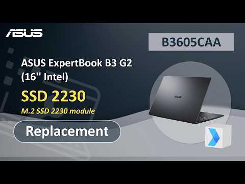 ASUS ExpertBook B3 G2 (16” Intel)  SSD 2230 Replacement  | ASUS SUPPORT