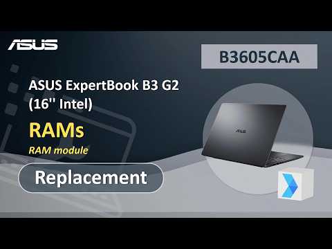 ASUS ExpertBook B3 G2 (16” Intel) RAM Replacement  | ASUS SUPPORT