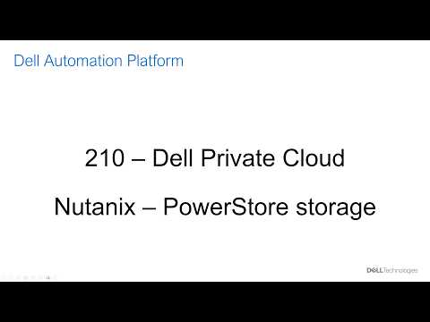 210 – Dell Private Cloud – Nutanix – PowerStore storage