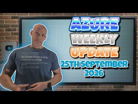 Azure Weekly Update – 25th September 2026